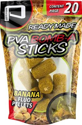 Produktbild von Pelzer Pellets PVA Bomb-A Sticks (Banana Fluo)