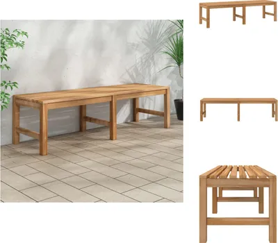 Obrázok produktu pre vidaXL Záhradná lavica 150 cm z masívneho teakového dreva - Záhradné lavice