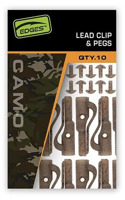 Produktbild von Fox Edges Lead Clip + Pegs - 10 Bleiclips, Farbe:Natural