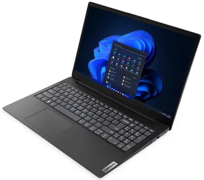 Productafbeelding van Lenovo V15 G4 AMN, Ryzen 3 7320U, 16GB DDR5, 512GB SSD, AMD Radeon 610M, 15,6" FHD, mat scherm, zonder besturingssysteem, zwart