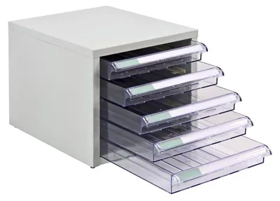 Produktbild von ADB Metall Schubladencontainer / Büro Schubladenschrank mit 5 Schubladen