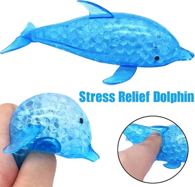 Image de Dauphin -Jouets de perles boules de stress grinçantes soulager la décompression pour les fans des amis