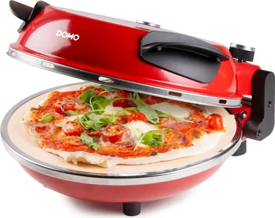 Image de Four à pizza pour pizza fraîche - rouge - DOMO DO9284PZ