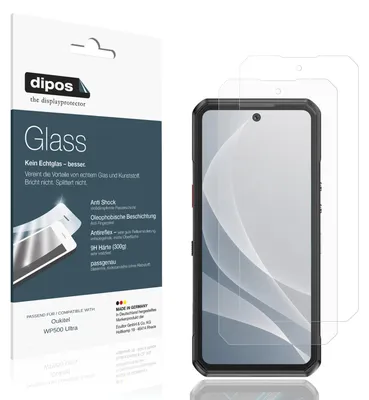 Produktbild von 2x Schutzfolie für Oukitel WP500 Ultra matt - Anti-Shock 9H Folie dipos Glass Kunststoffglas