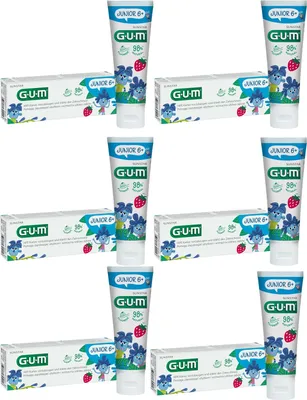 Produktbild von 6x GUM Junior Zahngel 6x  50ml ( 6 -12 Jahre)
