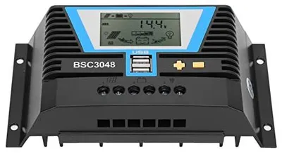 Solarladeregler 30 A, 12/24/36/48 V, dualer USB 5 V/2 A, BSC3048