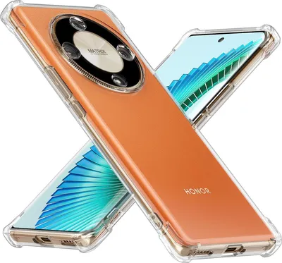 Immagine prodotto di Custodia per Honor Magic 6 Lite Paraurti trasparente in TPU morbido, custodia protettiva antiurto