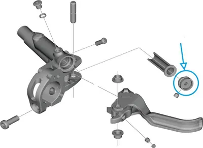 Produktbild von SHIMANO Abdeckung BL-M820 - Ersatzabdeckung für Bremshebel, ca. 7 g