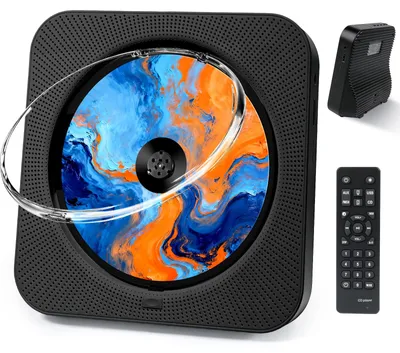 Immagine prodotto di Lettore CD portatile Bluetooth, lettore CD con altoparlante, nero