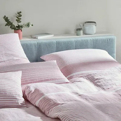 Produktbild von elegante Leinen Bettwäsche Summer puder 135x200 cm + 80x80 cm