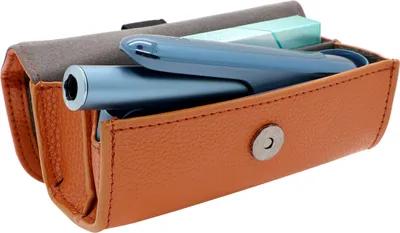 Immagine prodotto di INF Custodia in pelle per IQOS ILUMA, scatola portaoggetti con chiusura magnetica Marrone