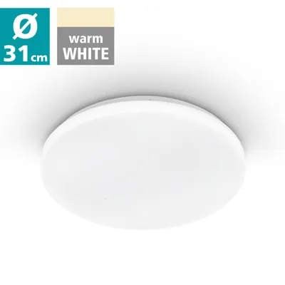 Produktbild von EGLO Deckenlampe Pogliola, Ø 31 cm, LED Deckenleuchte, Wohnzimmerlampe, Stahl und Kunststoff, Lampe weiß, Kinderzimmerlampe, Küchenlampe, Bürolampe