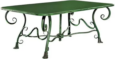 Obrázek produktu pro Kovaný zahradní stůl Casa Padrino - různé barvy - 120 cm x 70 cm x V45 cm - zahradní nábytek
