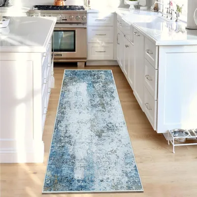 Image de Omgoods - Tapis antidérapant pour couloir et cuisine - Lavable et léger