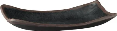 Produktbild von APS 84106 Tablett MARONE, 26,5 x 16,5 cm, Höhe 4 cm, Melamin, schwarz, mit braunem Rand