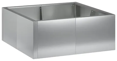 Obrázok produktu pre Oporné múry, 4 kusy, rozmer 100 x 100 x 30 cm, pozinkovaná oceľ, farba strieborná