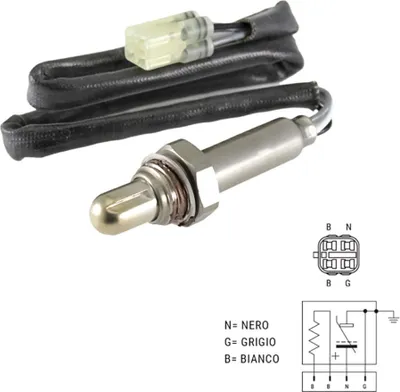 Image de Sonde lambda pour Honda Hornet 600, année 2008, référence 7868.40.050, couleur argent. Taille unique