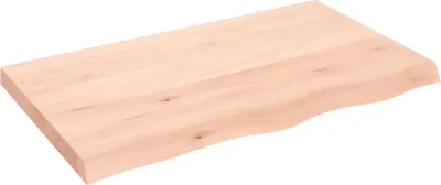 Obrázok produktu pre Nástenná polica 100x60x(2-6) cm neošetrený dubový masív
