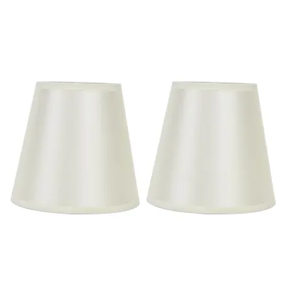 Obrázek produktu pro Sada 2 moderních látkových stínidel – nástěnná lampa s klipem, stínidlo pro stolní lampu s závitem E14, PT11 béžová