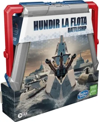The image shows the packaging of the Battleship board game.
