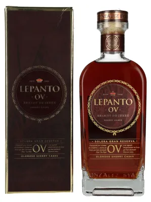 Image de Lepanto O.V. Solera Gran Reserva Brandy de Jerez 36% Vol. 0,7l en boîte cadeau
