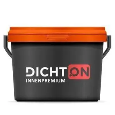 Produktbild von DICHTON PREMIUM Wandfarbe matt 5l in Anthrazitgrau Dispersionsfarbe - scheuerfest, höchste Deckkraft, Desinfektionsmittelbeständig, lösemittelfrei D.77W