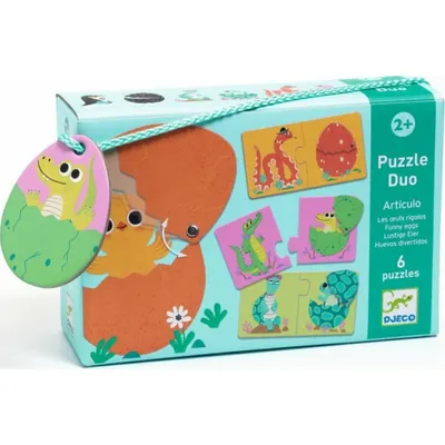 Image de DJECO Puzzle Oeufs rigolos 12x2 pcsü