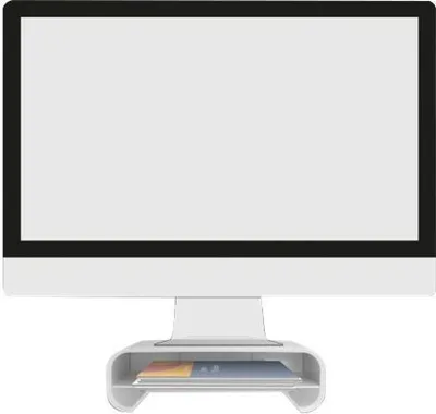 Produktbild von DELOCK Monitorständer mit Schublade weiß