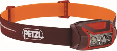 Produktbild von Petzl Actik Core, Stirnband-Taschenlampe, Rot, Tasten, Akkustand, IPX4, LED