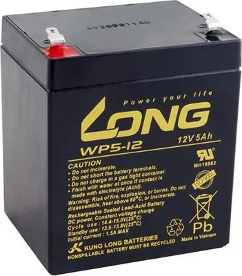 Obrázok produktu pre Batéria Avacom Long 12V 5Ah olovený akumulátor F1 (WP5-12 F1)