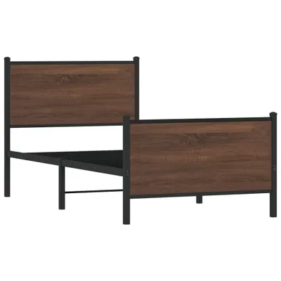 Immagine prodotto di Giroletto senza Materasso in Metallo Rovere Marrone 90x200 cm