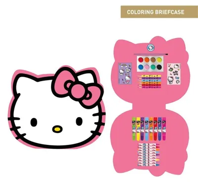 Produktbild von Hello Kitty Schrein- & Malset Farbenfrohes Pastelfarben Set