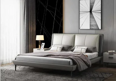 Produktbild von Schlafzimmerbett Bett Polsterbett Doppelbett Jugendbett Stoffbett Bettgestell
