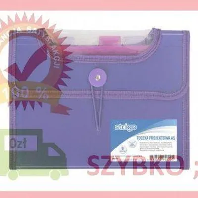 Produktbild von A5-Ordner mit 6 Trennblättern, V-File, violett, STRIGO
