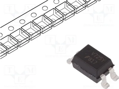 Immagine prodotto di 2 optoaccoppiatori SMD. Canali: 1. Tensione di uscita (Uce): 70V. FOD8173SD - optoaccoppiatore - uscita