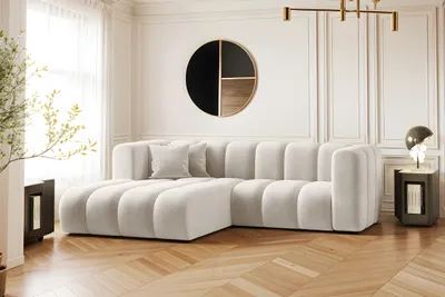 Produktbild von Kaiser Möbel Ecksofa, L-from, Sofa Grand modular stoff Salvador Hellgrau Links