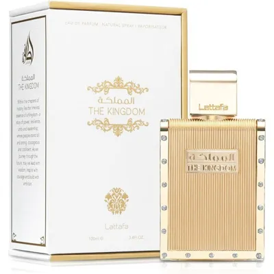 Obrázok produktu pre Lattafa The Kingdom, Muži, 100 ml, Nádoba na jedno použitie, Tekutý parfém, Levanduľa, Mäta, Šalvia, Oranžový kvet, Tabak, Vanilka