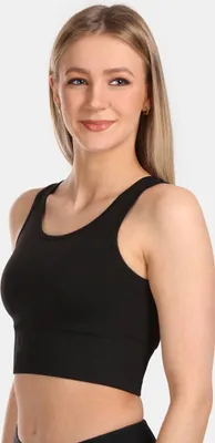 Produktbild von Nahtloser Damen-Sport-BH Kilpi LIARA-W, SCHWARZ, Größe 38