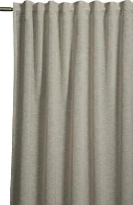 Produktbild von Vorhang mit Universalband Struktur Leinenoptik beige 245x140 cm
