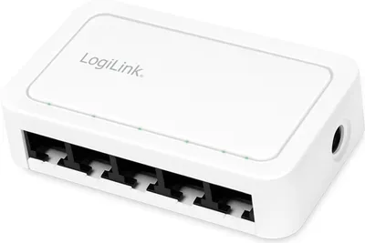 Produktbild von LogiLink Desktop Gigabit Ethernet Switch 5-Port weiß