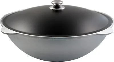 Produktbild von Kukmara Limitierter Kazan Wok Asien Tatarskij mit Deckel Aluguss Kasan 15 Liter schwarzer Deckel