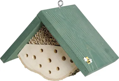 Produktbild von Dobar Insektenhotel Nisthilfe für Wildbienen 22 x 14 x 15 cm grün