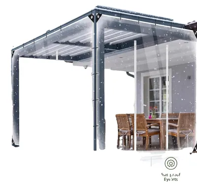 Produktbild von Gehäusepaneel, Schwerlast-PVC, Wetterfester Schutz, Transparent-d, 2.1x3m
