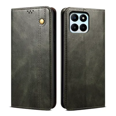 Image de Etui pour Honor X6b étui en cuir avec fonction stand vert