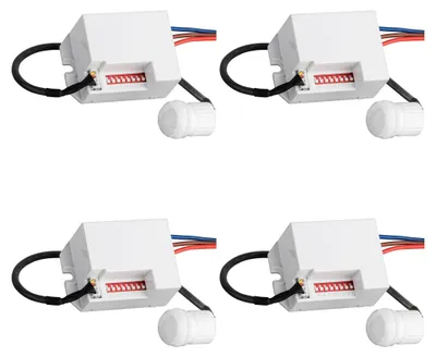 Produktbild von 4x Bewegungsmelder 360° Mini, Decken Unterputz Einbau Sensor Infrarot SEBSON