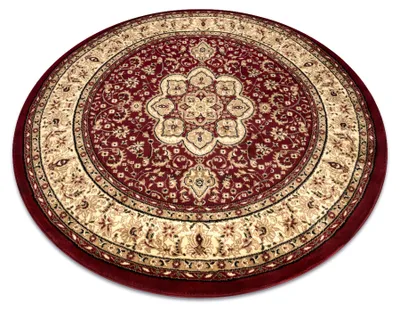 Zdjęcie produktu dla Dywan ROYAL ADR koło wzór 521 bordo czerwony koło 150 cm