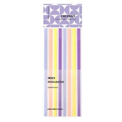 Produktbild von Ordinate-Golden Amethyst | Haftnotizen line | Lange Haftstreifen zum Text Markieren | Long Highlight Strips | Textmarker Klebeband Für Bücher