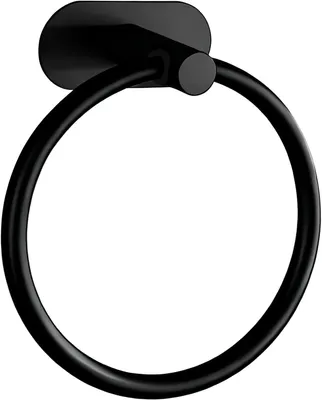 Imagen del producto de Anillo para toallas de acero inoxidable 304, redondo, autoadhesivo, color , para baño y cocina