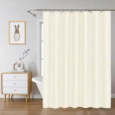 Produktbild von Unyqoos® Wasserdichter und schimmelresistenter Polyester-Duschvorhang mit Haken