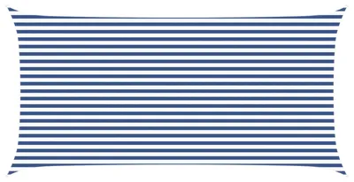Obrázek produktu pro vidaXL Sluneční plachta, modrá a bílá, 6 x 3 m, 100 % polyester Oxford
